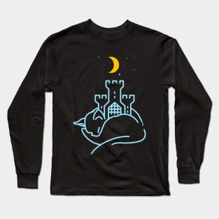 cat dreaming Long Sleeve T-Shirt